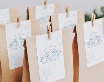 Last Toast on the Coast Bachelorette Gift Tags | Coastal Bachelorette Favors | Last Toast on the Coast Decor | Bachelorette Welcome Bags