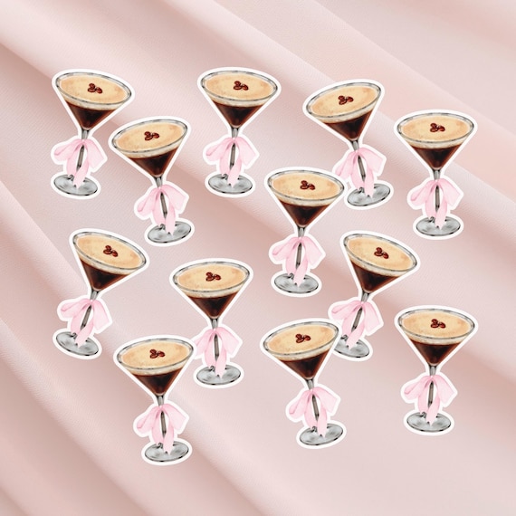 Espresso Martini Confetti | Espresso Martini Birthday Decorations | Love is Brewing Bridal Shower Decorations (68 Pieces)