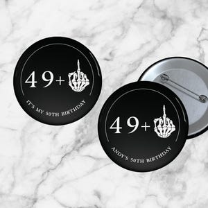 Spilla &quot;Morte ai miei 40 anni&quot; / Spille divertenti per il 50° compleanno / RIP ai miei 40 anni / Decorazioni per il 50° compleanno per lei