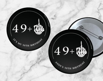 Death to My 40er Jahre Anstecker | Lustige 50er Geburtstag Buttons | Rip to My 40er Jahre | 50er Geburtstag Dekoration für Sie