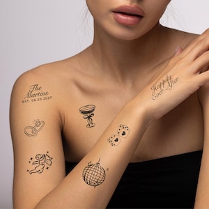 Trendy Temporary Wedding Tattoos | Wedding Flash Tattoo Station
