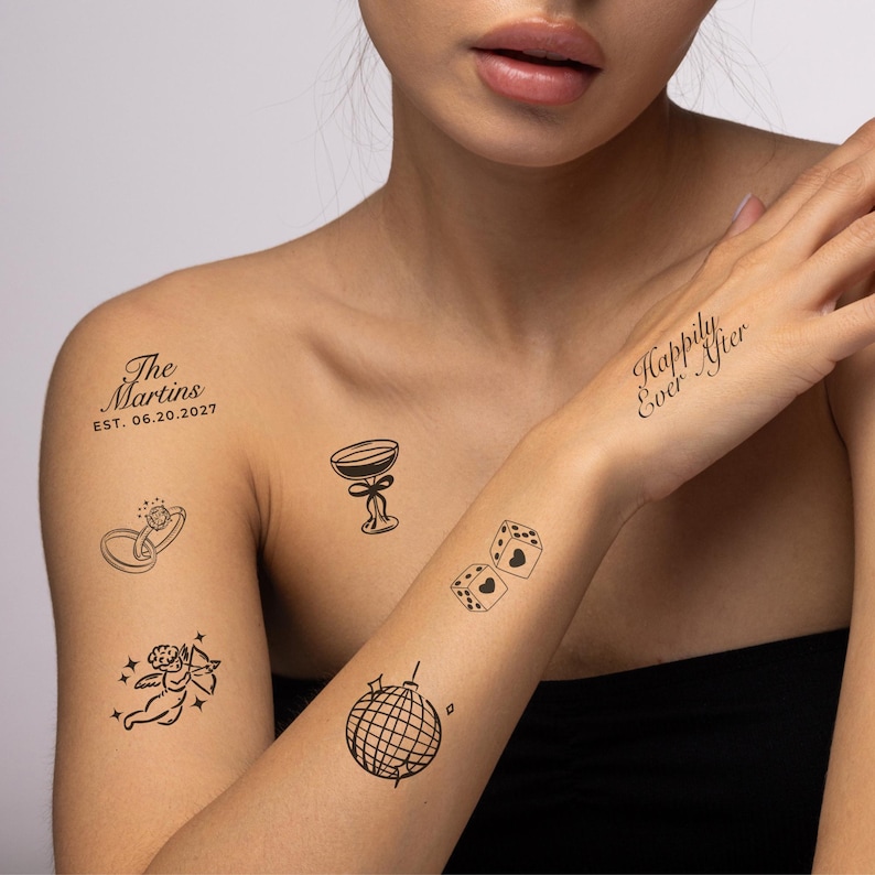 Trendy Temporary Wedding Tattoos | Wedding Flash Tattoo Station