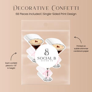 Espresso Martini Table Scatter | Espresso Martini Party Decor