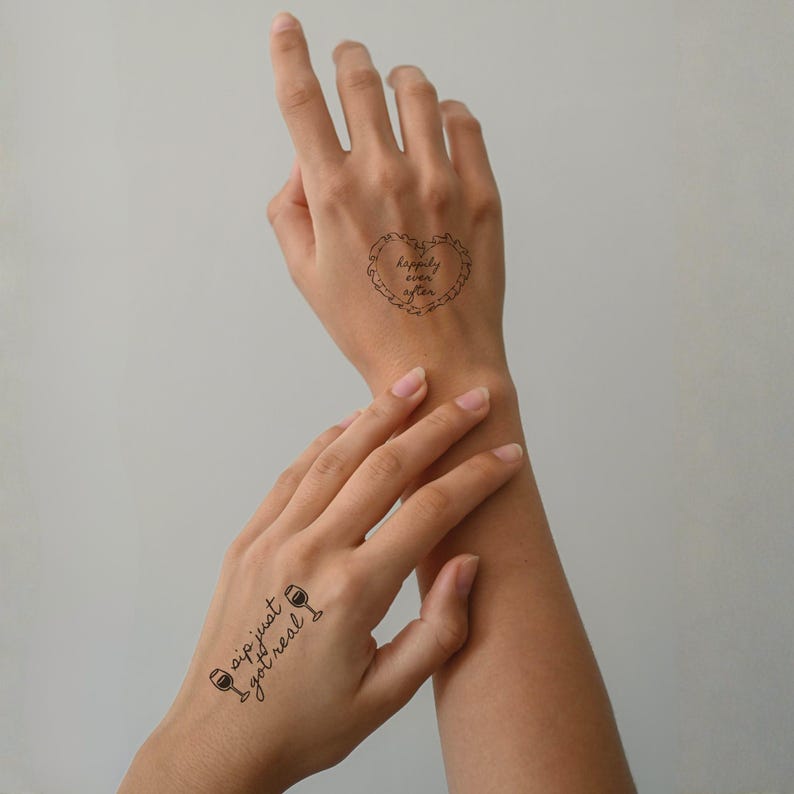 Personalized Wedding Flash Tattoos | Custom Wedding Tattoos