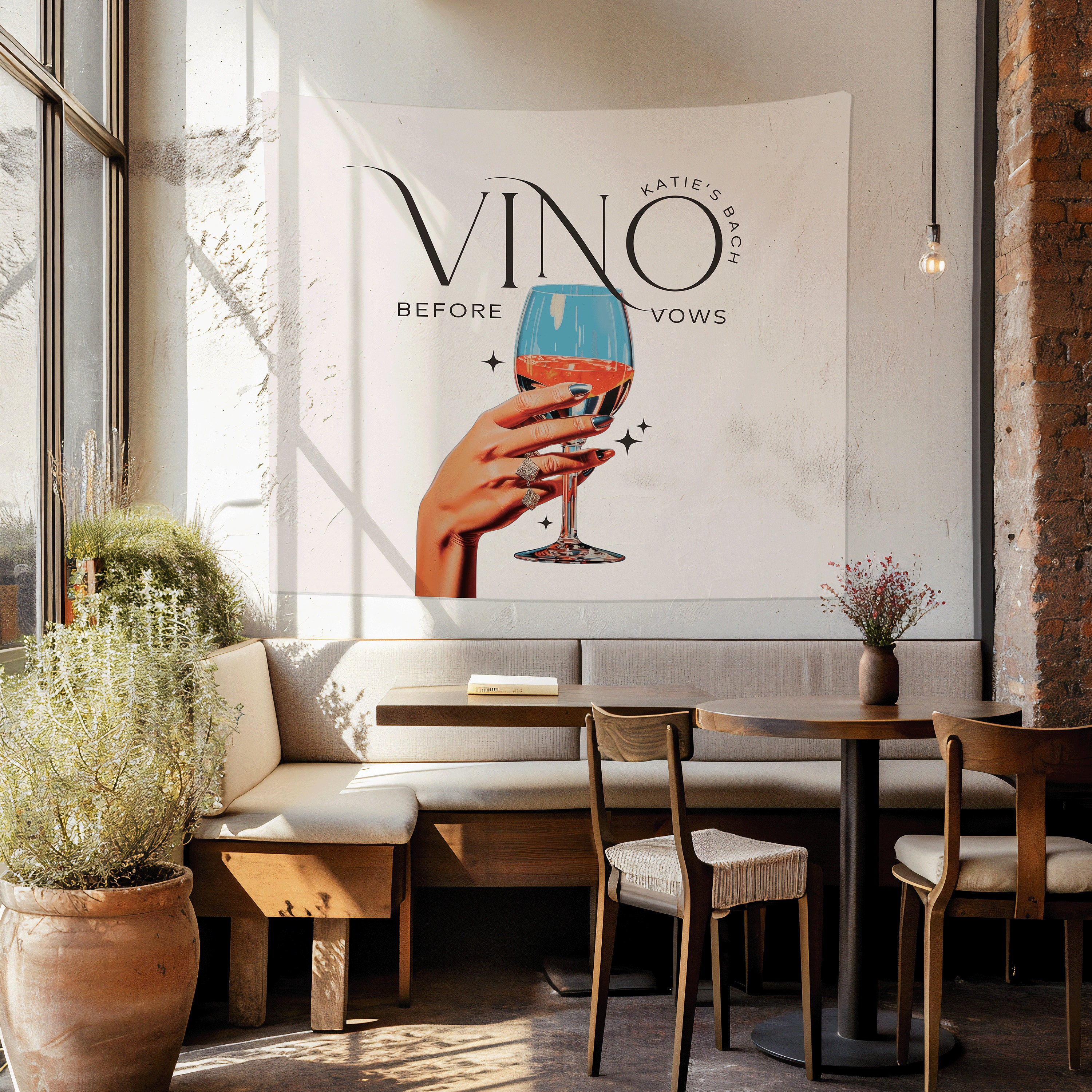 Vino Before Vows Bachelorette Banner | Winery Bachelorette Decor ...