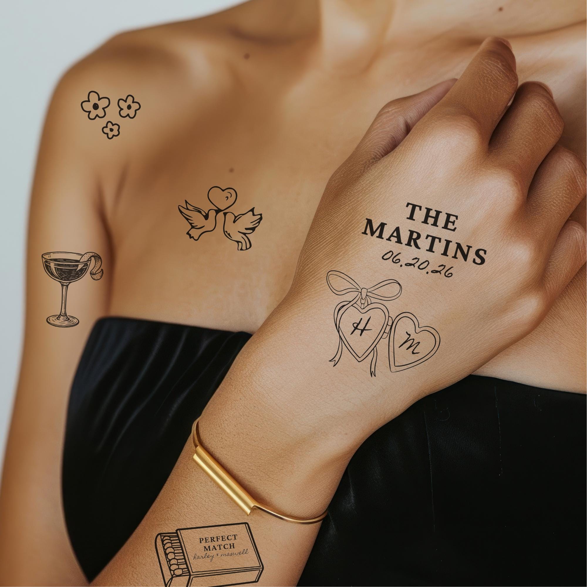 Tattoo Ideas for Lesbian Couples: Wedding Themes