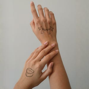 Wedding Temporary Tattoo Bar | Unique Wedding Favors | Aesthetic Temporary Tattoos for Wedding