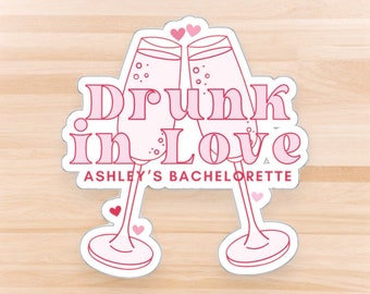 Drunk in Love Bachelorette Party Stickers | Drunk in Love Bachelorette Favors | Perfect Match Bachelorette | 2" Sticker (Sold Individually)