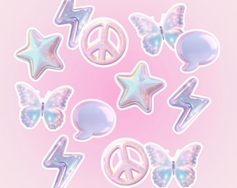 Confeti para fiestas Y2K / Decoraciones para fiestas Y2K / Decoración para despedidas de soltera de los 2000 / Decoraciones de cumpleaños de Libby Lu (70 piezas)