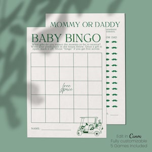A Little Putter is on the Way Baby Shower Games | Golf Baby Shower Games | Golf Theme Baby Shower | Printable Baby Shower Games