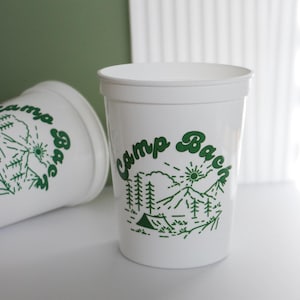 Camp Bach Cups | Camp Bachelorette Cups | Camp Bach Decorations | Camp Theme Bachelorette Favors