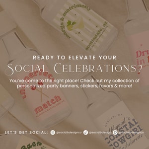 Celebrate in style with custom, trendy birthday party decorations from Social B Design Co.