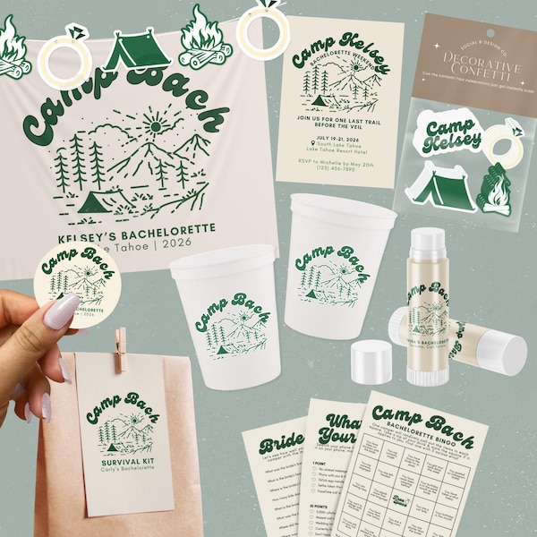 Camp Bach Party Kit | Camp Bachelorette Decorations