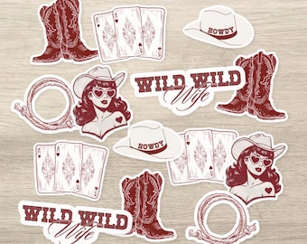 Wild Wild Wife Bachelorette Confetti | Western Bachelorette Decorations | Last Rodeo Bachelorette | Jackson Hole Bachelorette (70 Pieces)