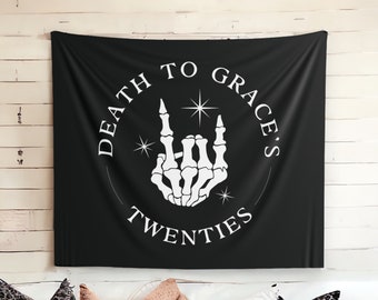Death to My Twenties Banner | 30th Birthday Banner | RIP to My 20s | 30th Birthday Decorations for Her (80" x 68")