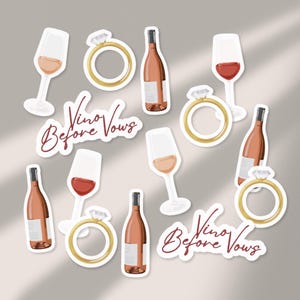Vino Before Vows Bachelorette Confetti | Winery Bachelorette Decorations | Vino Before Vows Decor (70 Pieces)
