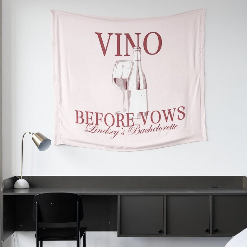 Vino Before Vows Bachelorette Party Banner | Winery Bachelorette ...