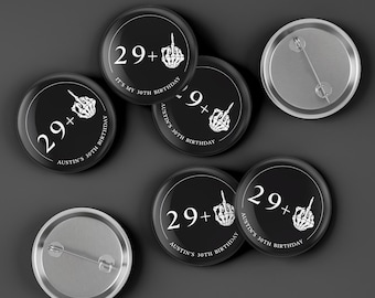 Death to My 20s Button | Funny 30th Birthday Buttons | RIP to My 20s | 30th Birthday Decorations | In Loving Memory of Your 20s