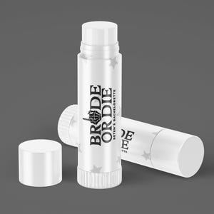 Bride or Die Bachelorette Lip Balm | Til Death Do Us Party Bachelorette Favors | RIP Single Life Bachelorette Favors