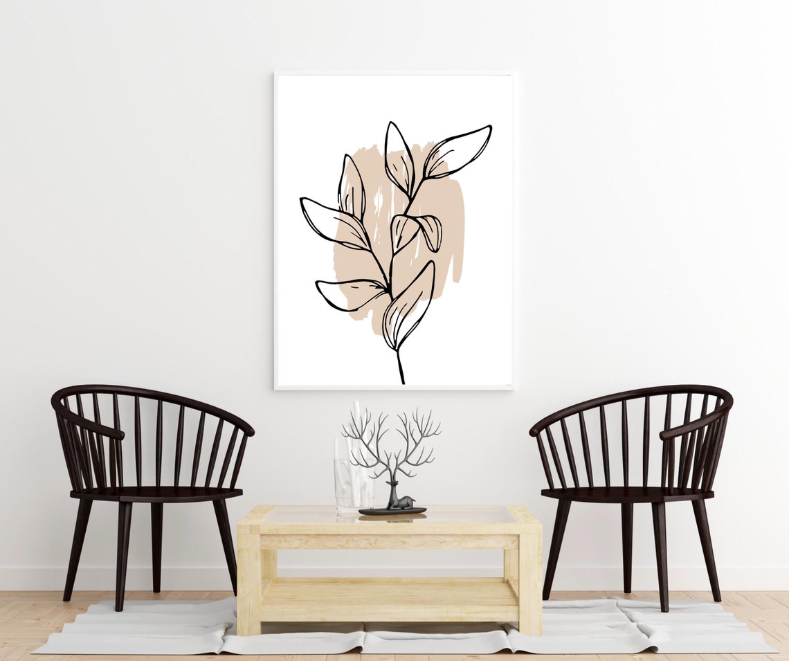 Abstract Wall Art Minimalist Art Wall Decor Digital Print Etsy