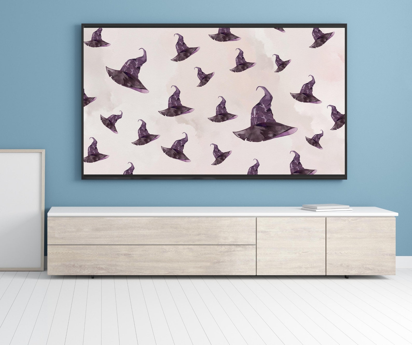 Frame TV Halloween Art Witch Hat Art Minimal Halloween Art Etsy