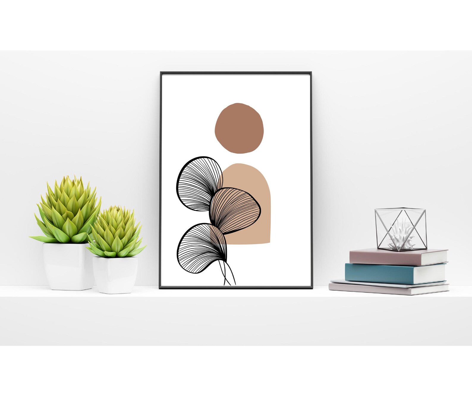 Set of 3 Abstract Wall Art Print Sets Minimalist Art Wall Etsy