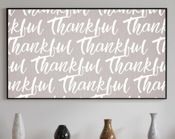 Frame TV Minimal Thanksgiving Art Samsung, Thanksgiving Frame TV Art, Be Thankful Art, Fall Frame TV Art, Digital Download, Instant Download