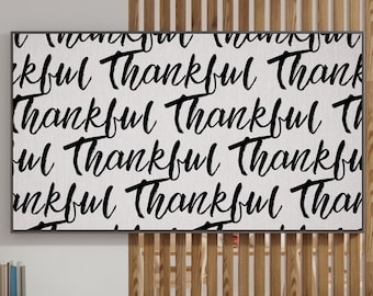 Minimal Thanksgiving Samsung Frame TV Art, Thanksgiving Frame TV Art, Thankful Art, Fall Frame TV Art, Digital Download, Instant Download