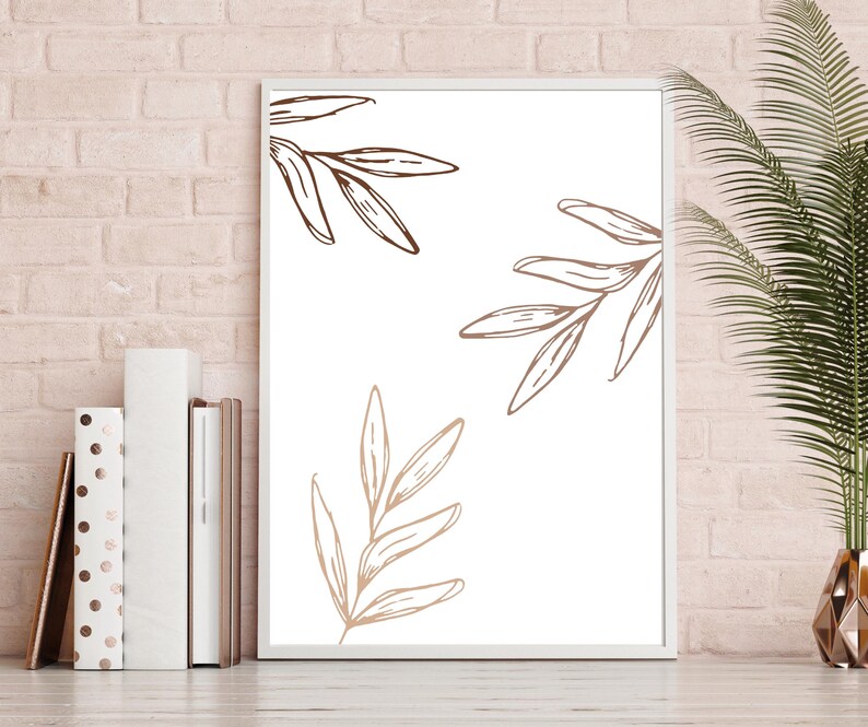 Set of 3 Abstract Wall Art Print Sets Minimalist Art Wall Etsy