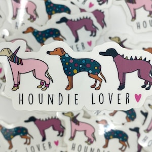 グレイハウンド ステッカー | Houndie Lover