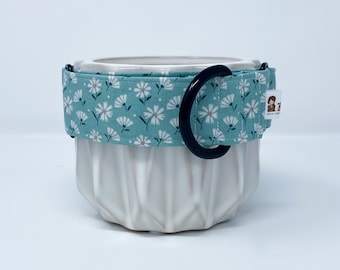 Martingale Halsband | Pastell Grün Blümchen