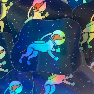 Greyhound Sticker | Space Houndie