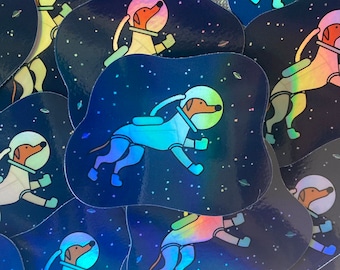 Greyhound Sticker | Space Houndie