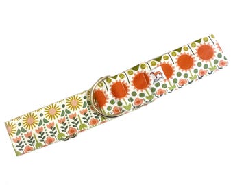 Collare Martingala / Boho floreale smorzato