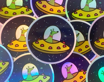 Greyhound Sticker | Alien Houndie