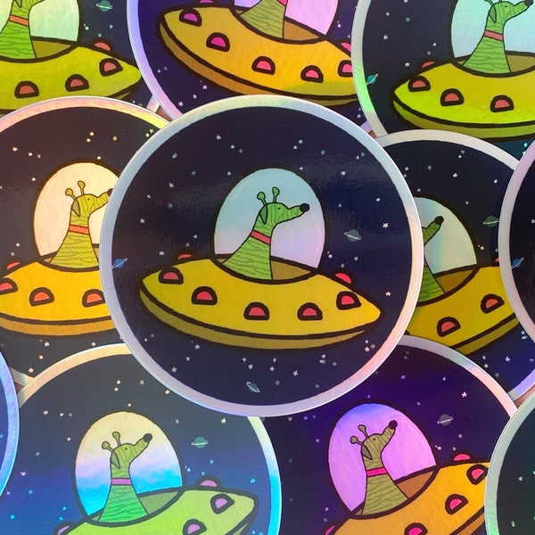 Greyhound Sticker | Alien Houndie