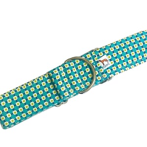 Martingale Collar | Blue Patterned Dots