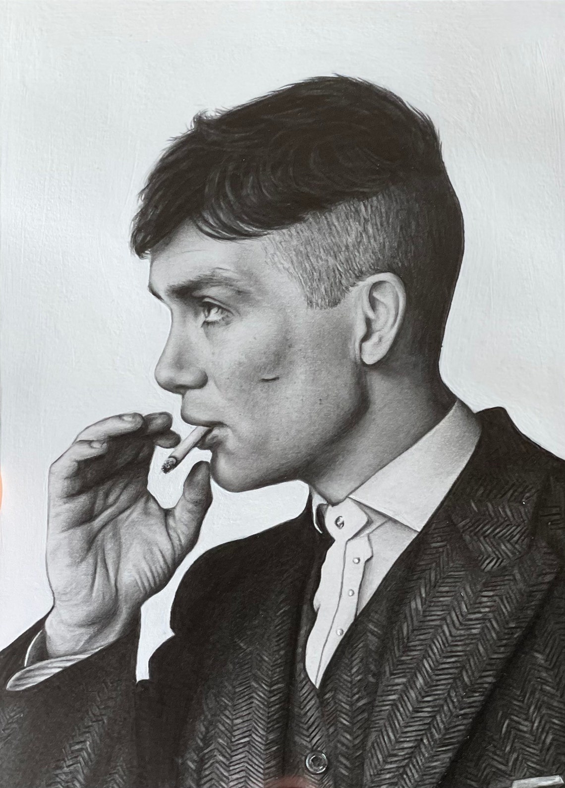 Tommy Shelby Peaky Blinders Drawing Print Etsy 