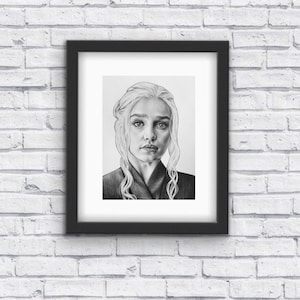 Daenerys Targaryen Drawing Print