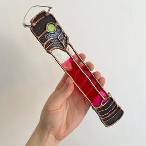 Stained Glass Arcane Shimmer Bottle League of Legends Art One of a Kind