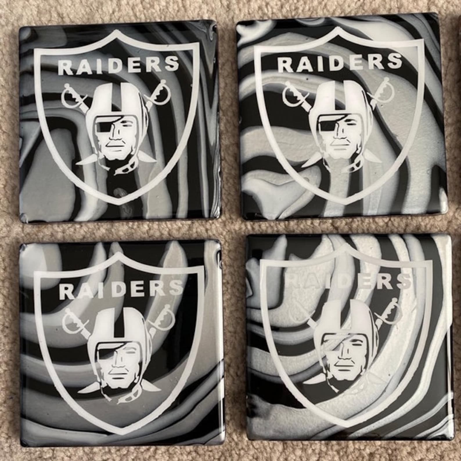 Custom Sports Coasters Set of 4 Etsy