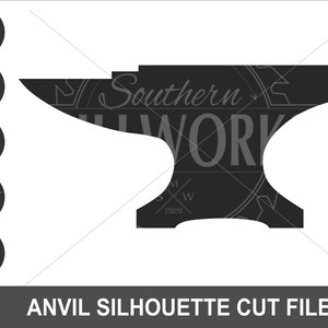 Blacksmith Anvil Silhouette SVG File | Anvil Outline Vector Cut File | Anvil Clip Art | Anvil Vector | SVG EPS Png Jpg Dxf Formats