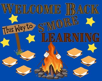 S'more Learning Bulletin Board Kit: Printable Classroom Door Decor (Digital Download)