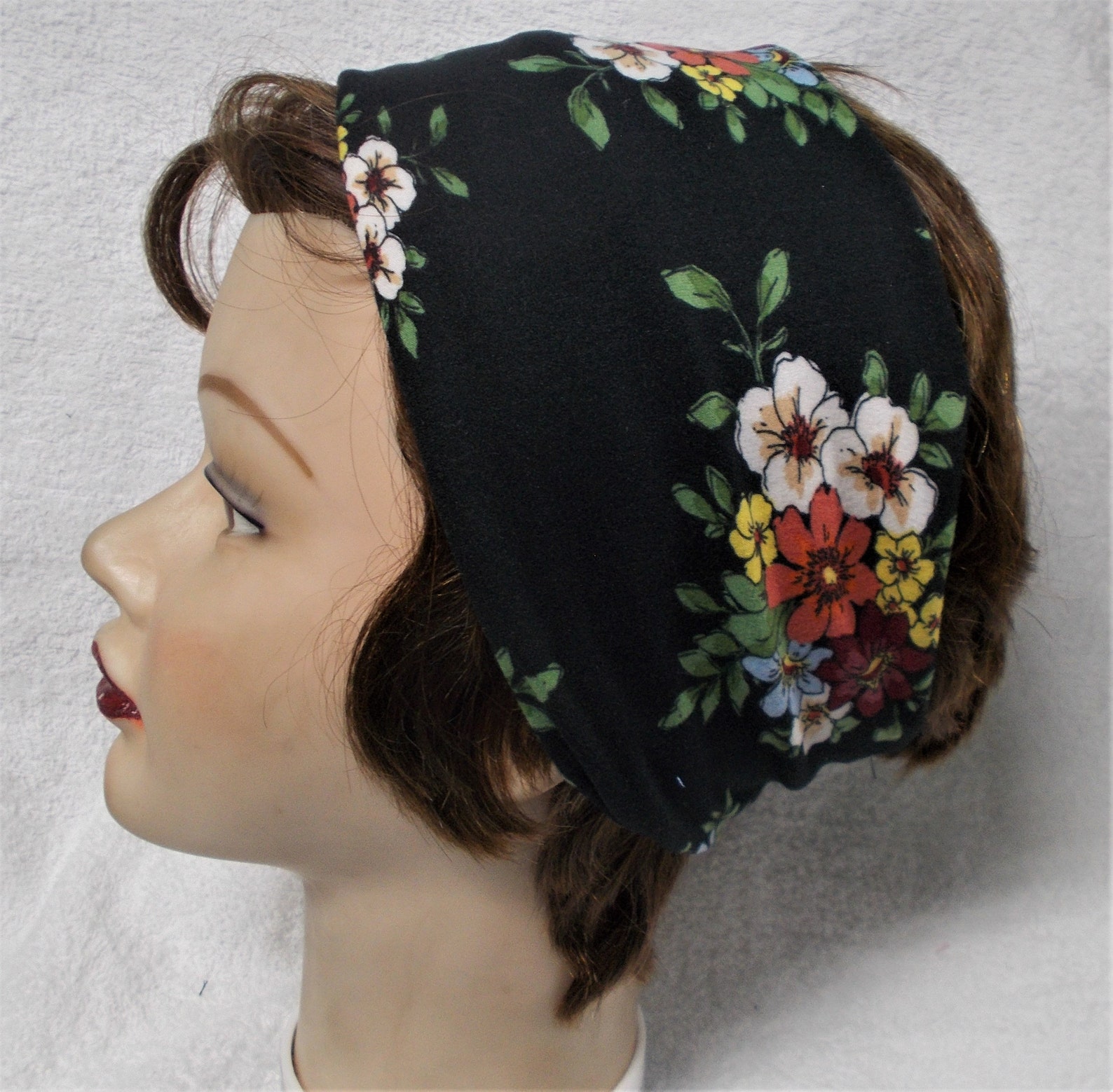 STRETCH KNIT HEADBAND Womens Nurse Buttons Biker Headband Etsy