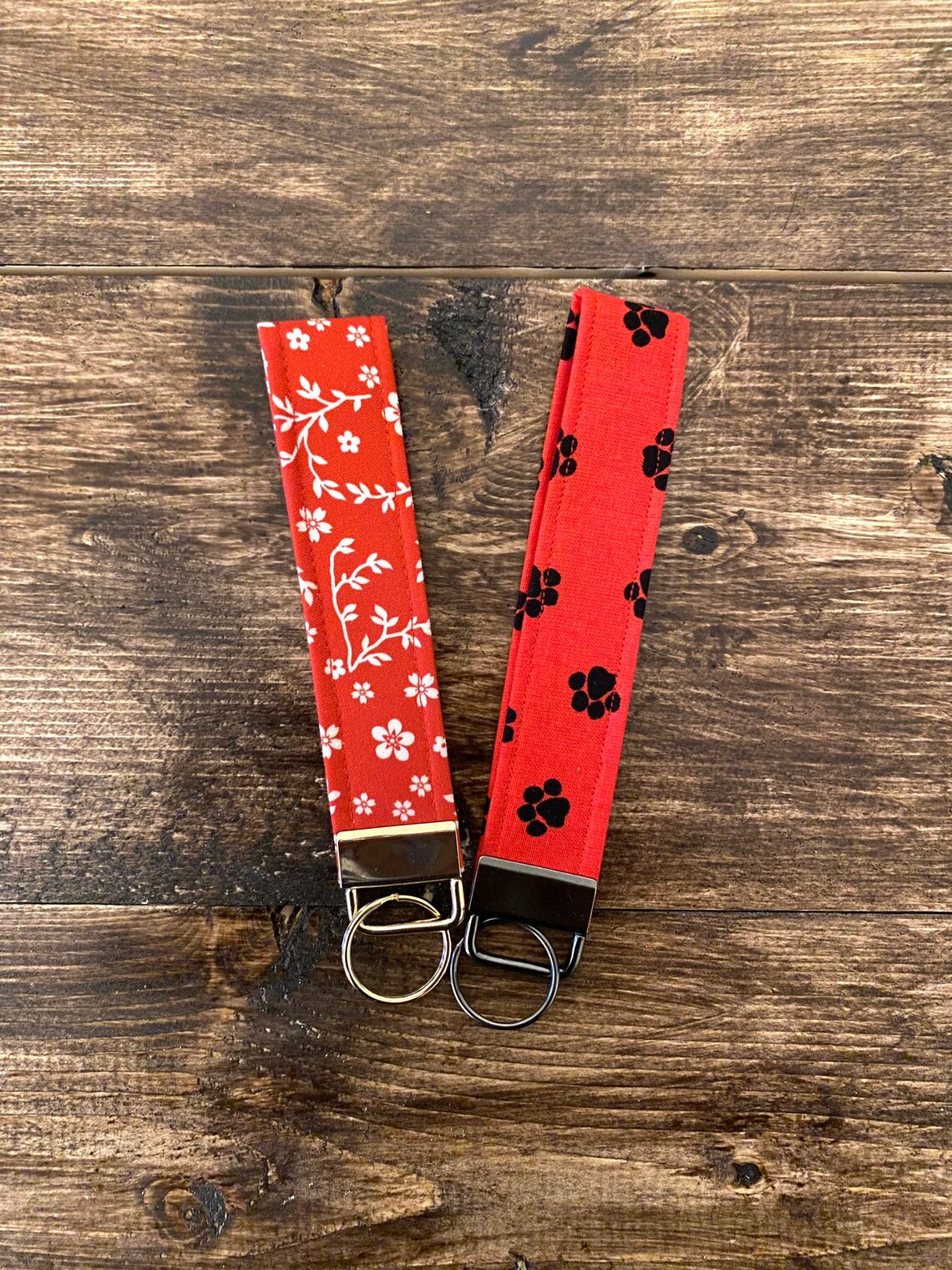 Fabric Key Fob Modern Key Lanyard Wrist Keychain Gift for Etsy