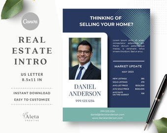 Realtor Introduction, Real Estate Agent Letter, Real Estate Marketing Template, Real Estate Agent Intro Letter, Dear Neighbor Realtor