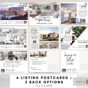 Editable Real Estate Postcard, Just Listed Postcard, Open House Postcard, Just Sold Postcard, Realtor postcard, Realtor Farming, new listing