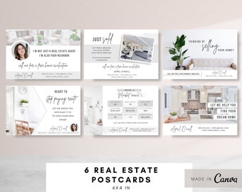 Real Estate Postcards,  Realtor Postcard, Real Estate Agent Intro, Realtor Intro,Realtor Marketing, Dear Neighbor, realtor farming card