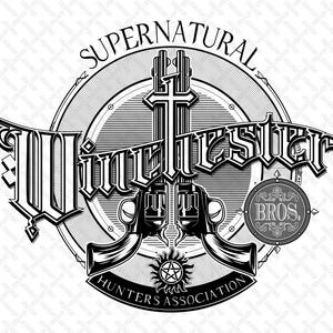 Winchesters Bros. Hunters Association (svg, png, pdf)