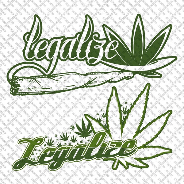 Weed, Marijuana, Legalize, Leaf, Joint (ai, eps, pdf, svg, png)